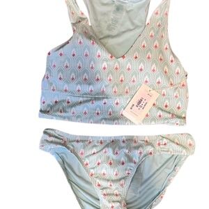 carve designs two-piece bathing suit - size L - nwt